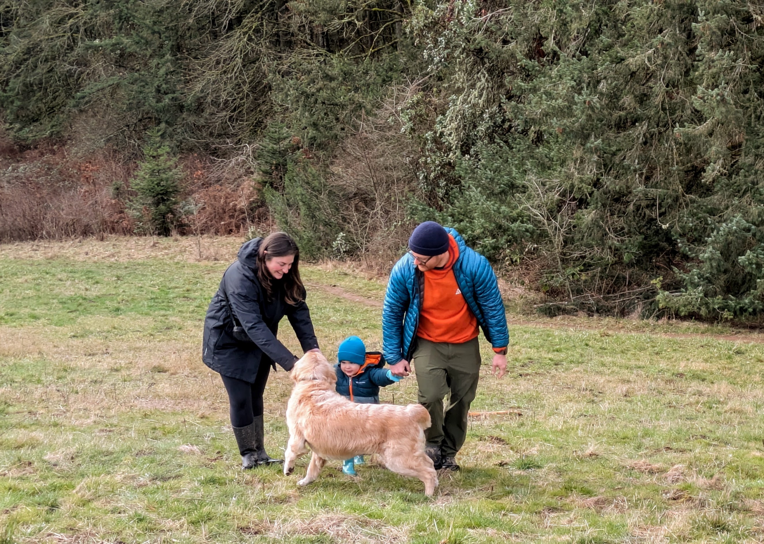 Cooper Welcomes a Family at the Park with Joy