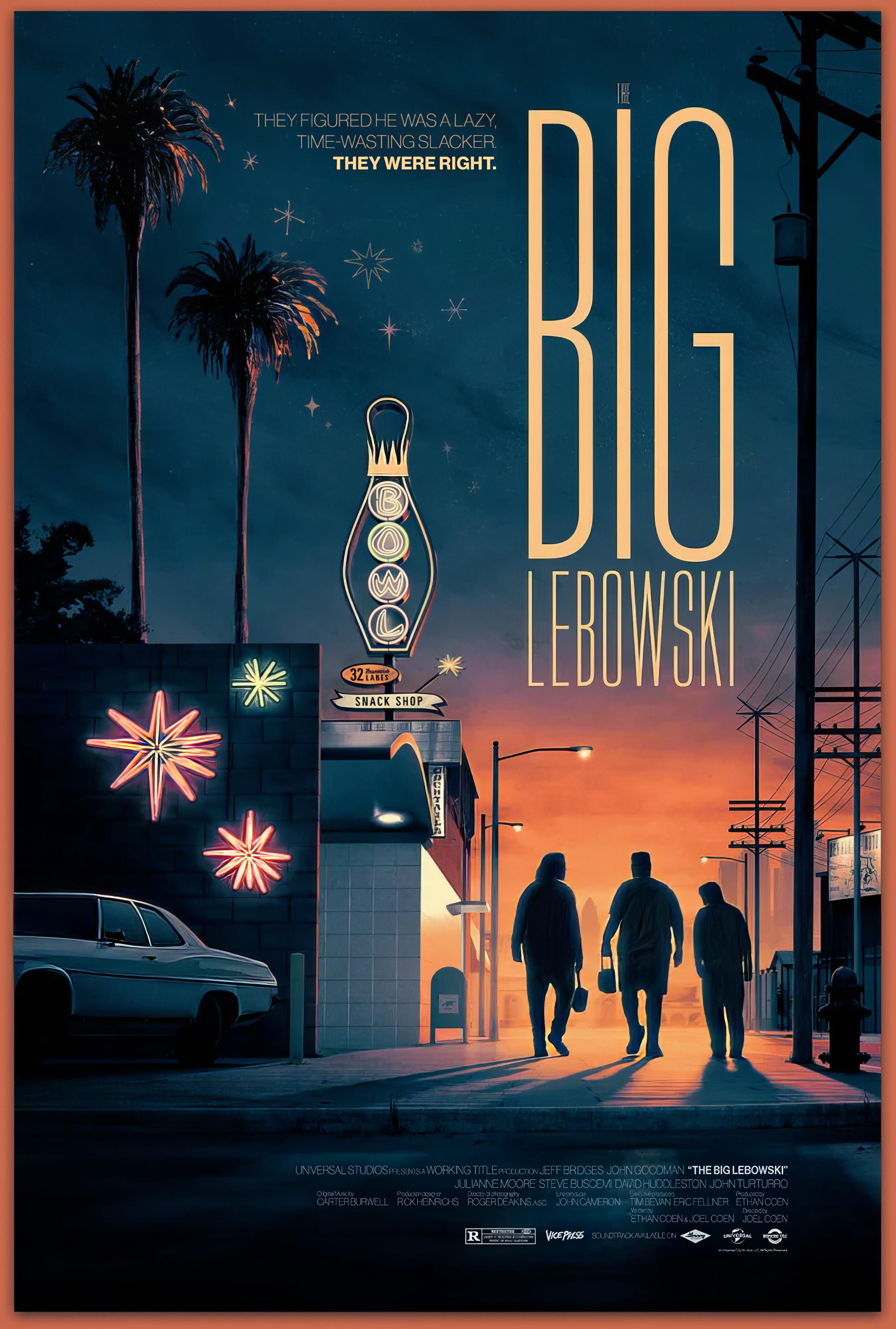 Iconic Poster of The Big Lebowski by Matt Ferguson