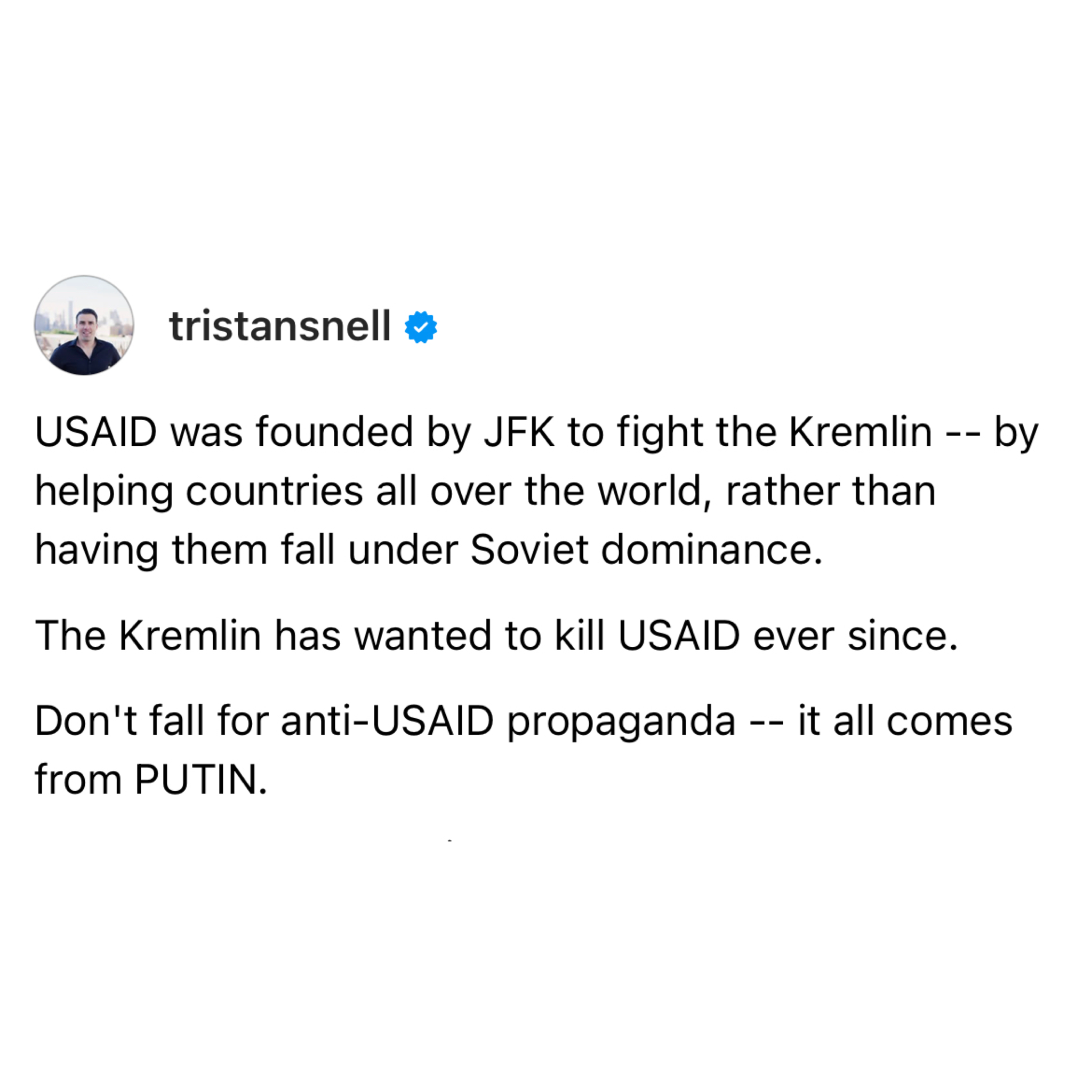 Putin's Disdain for USAID Exposed