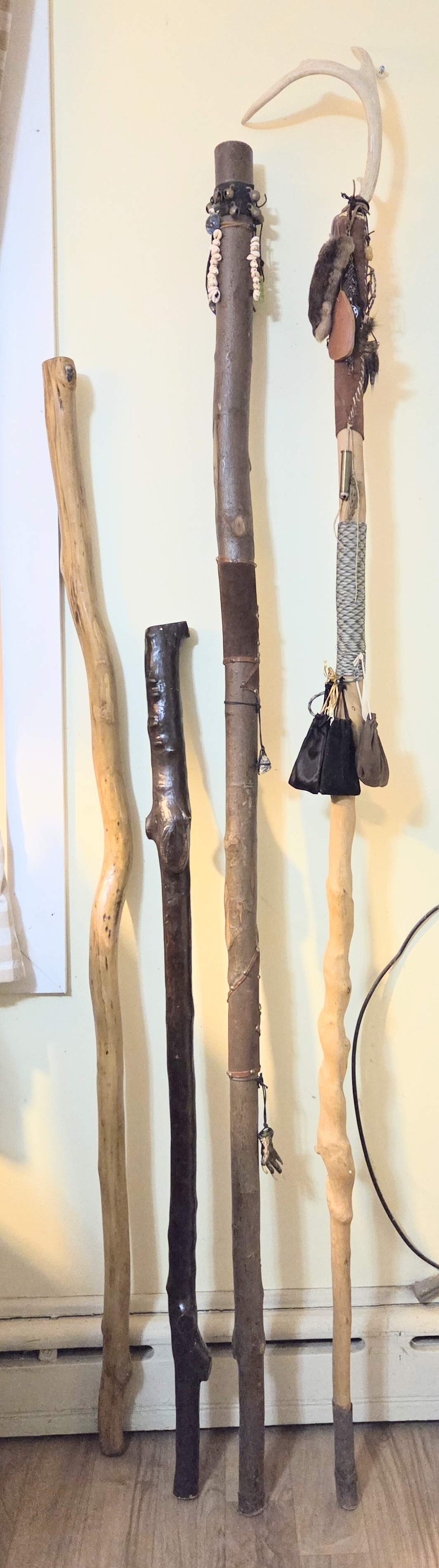 Check out these walking sticks I crafted