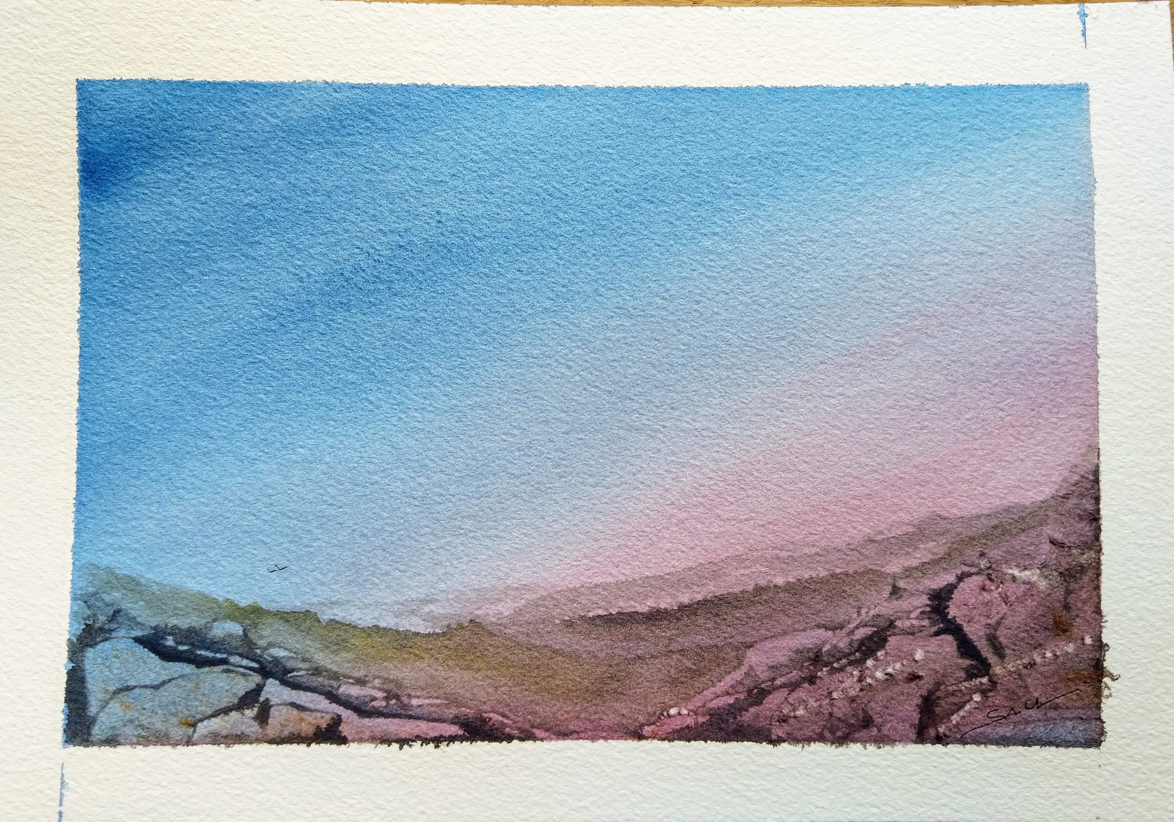 Beautiful watercolor landscape