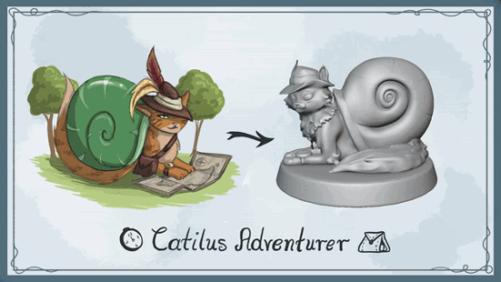 Meet Catilus: The Adventurous D&D Creature and Miniature