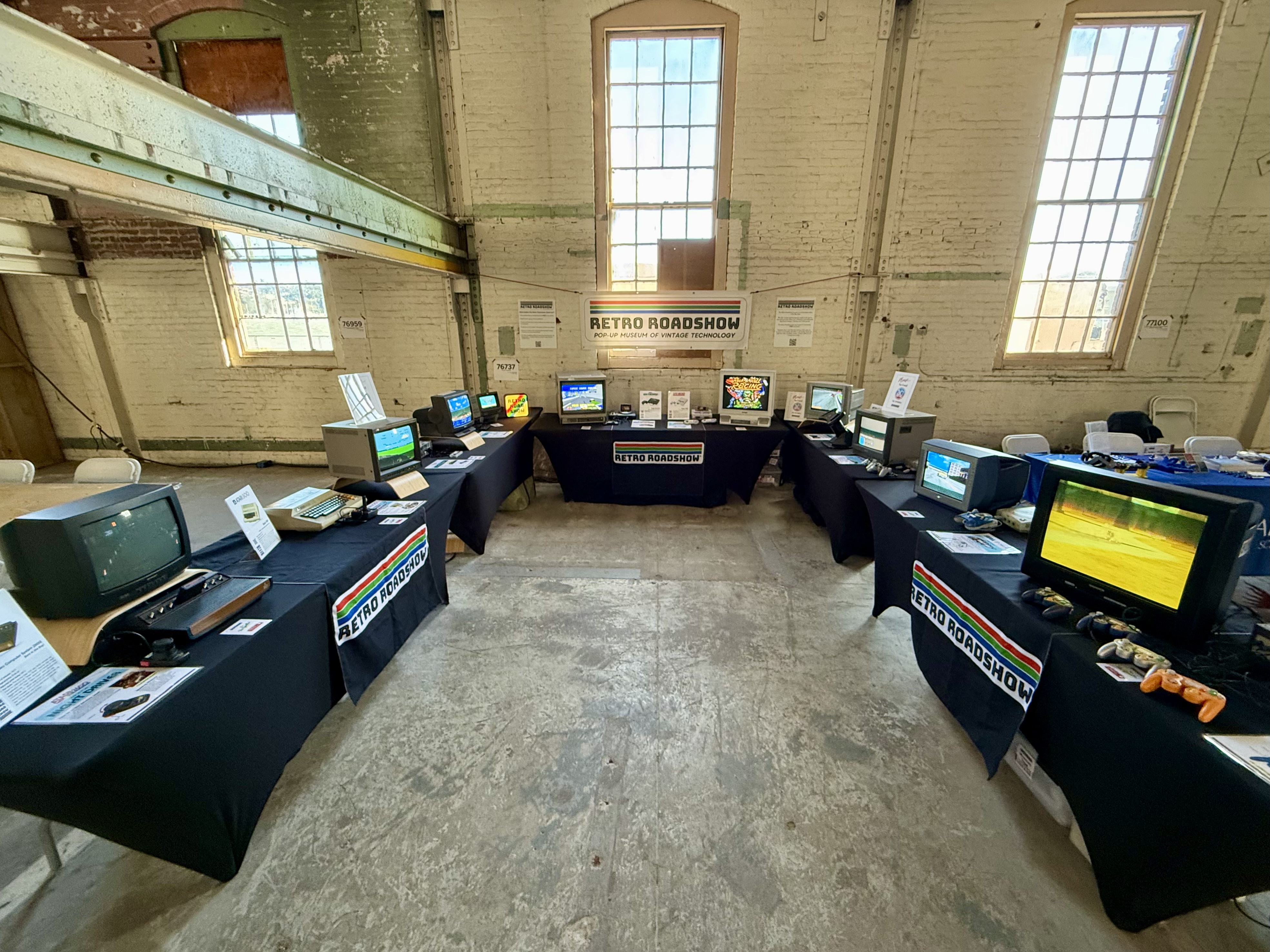 We brought 10 classic gaming systems and CRT displays to the Bay Area Maker Faire this weekend, and it was epic!