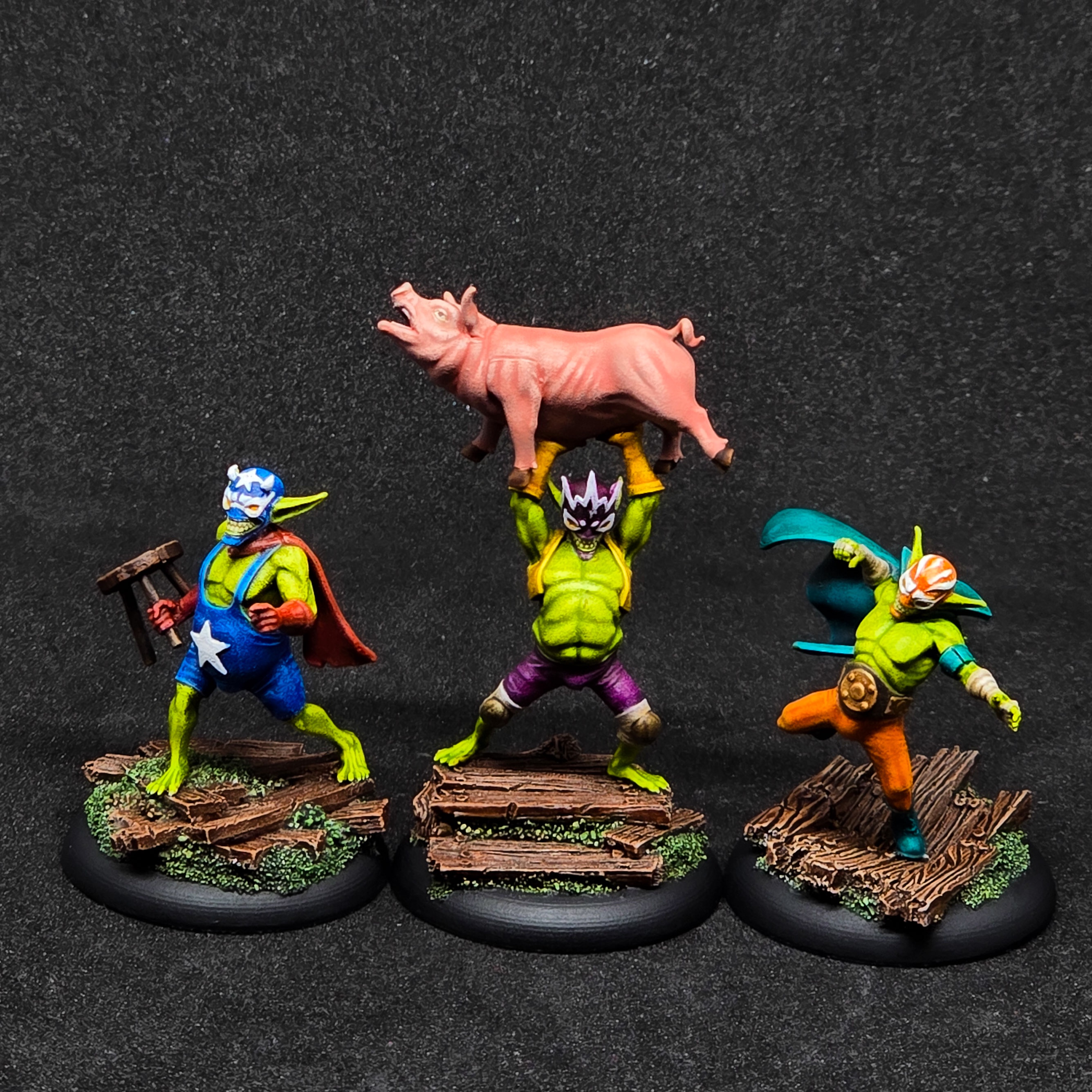 Stunningly Painted Malifaux Wrastler: Bayou's Infamous Captain Zipp Takes the Spotlight