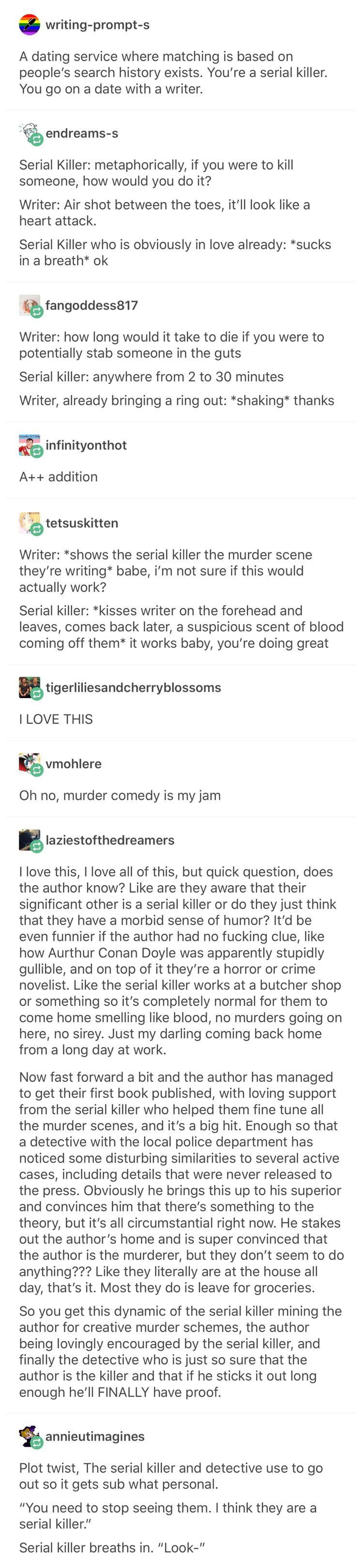 A writer's twisted romance with a serial killer