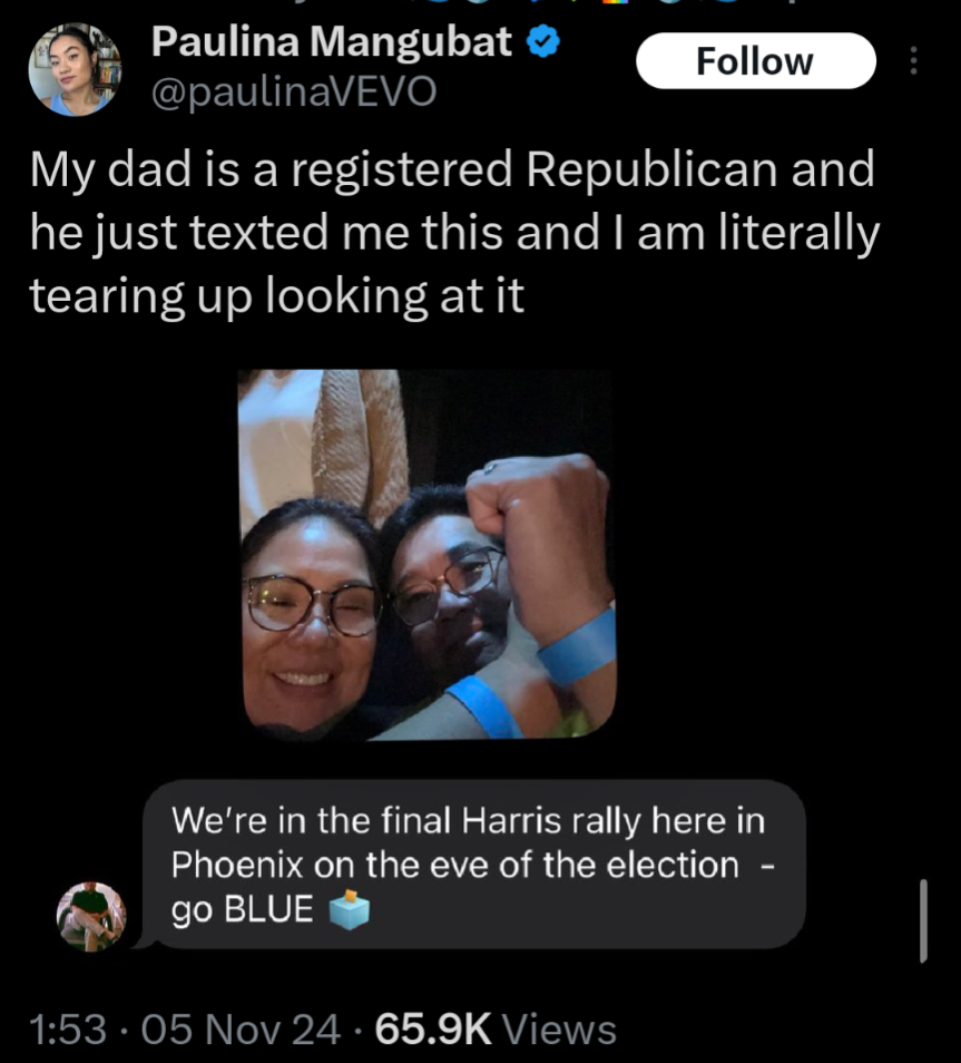 Inspiring to See Republicans Uniting for Change: Vote Blue, America! Your Voice Matters!