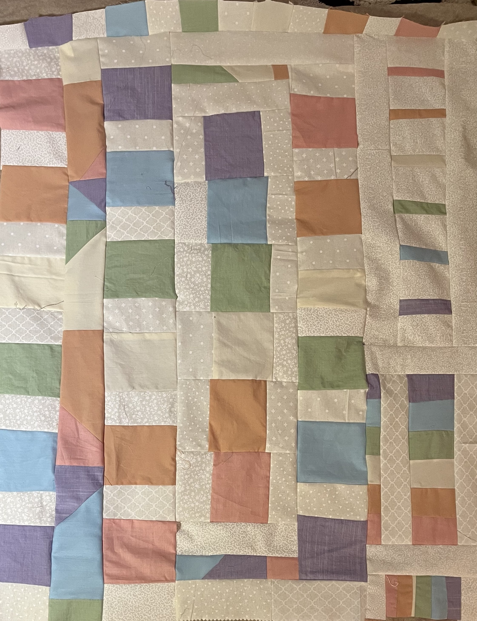 Almost There: My Quilt Bottom is Nearly Finished!