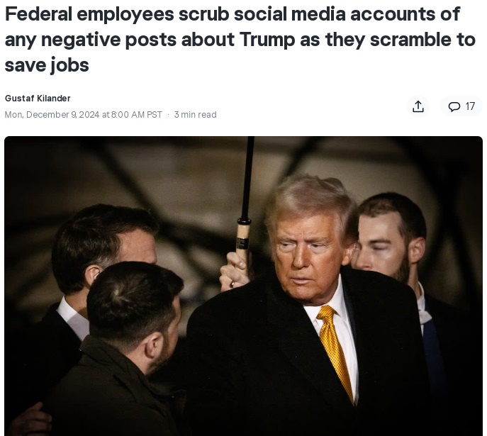 Federal Employees in a Panic Over Job Security After Criticizing Trump