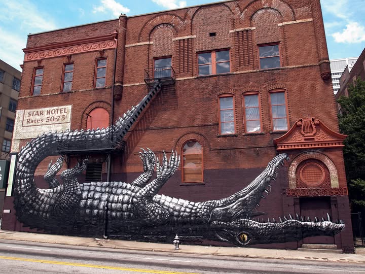 The Crocodile Mural: A Unique Artistic Creation