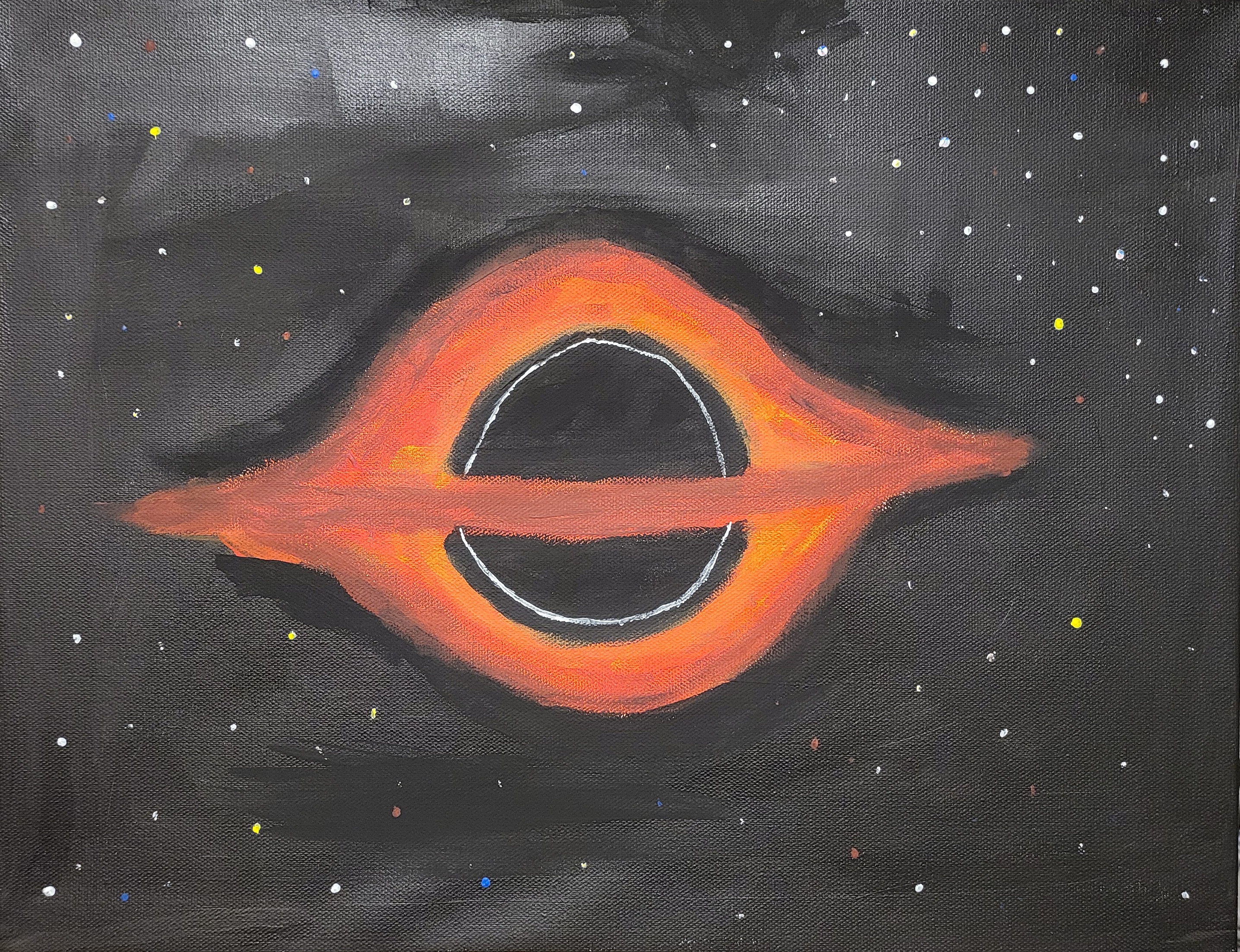 Exploring 'Hungry Physics': My First Acrylic Painting Adventure