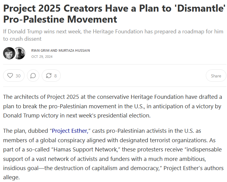 Project 2025: Redefining Protesters as Terrorist Supporters