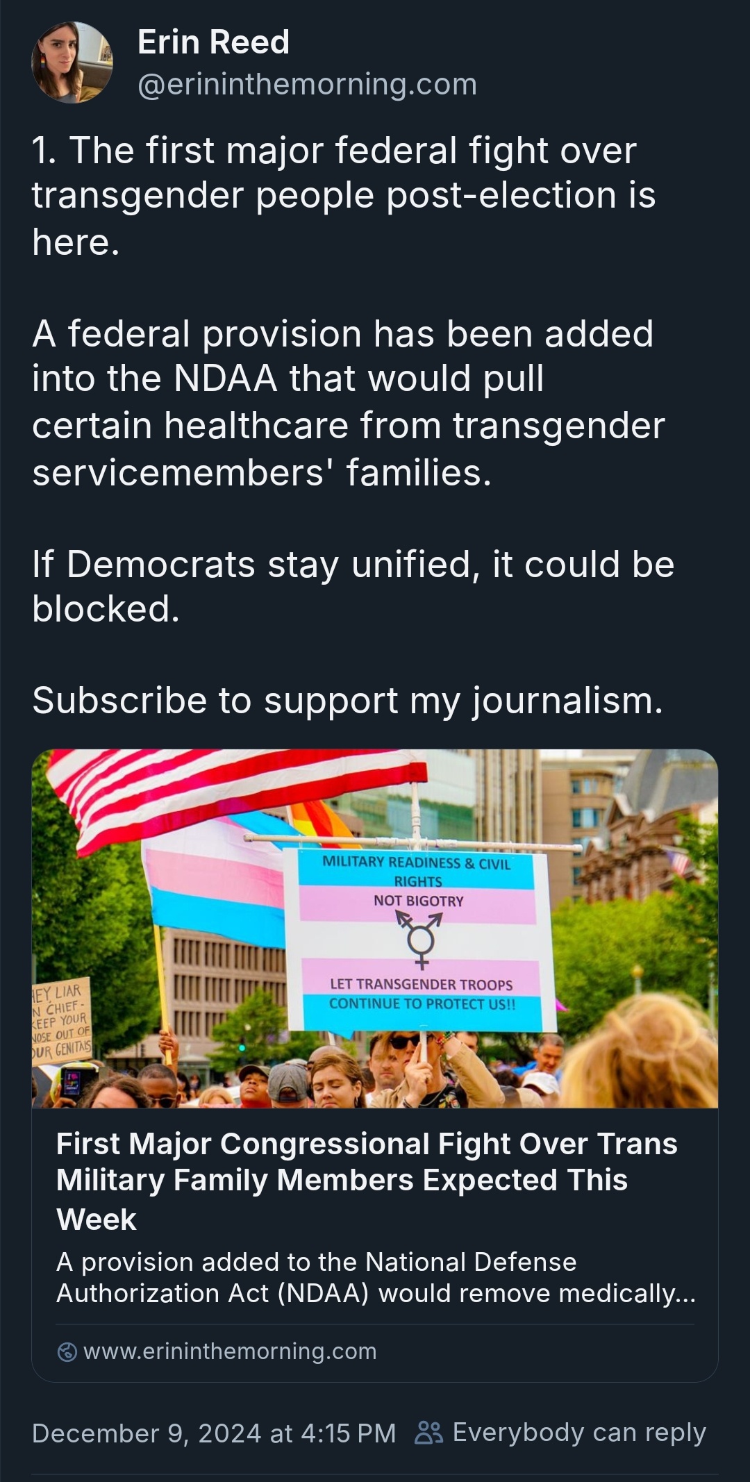 The Upcoming Battle in Congress Over Trans Rights