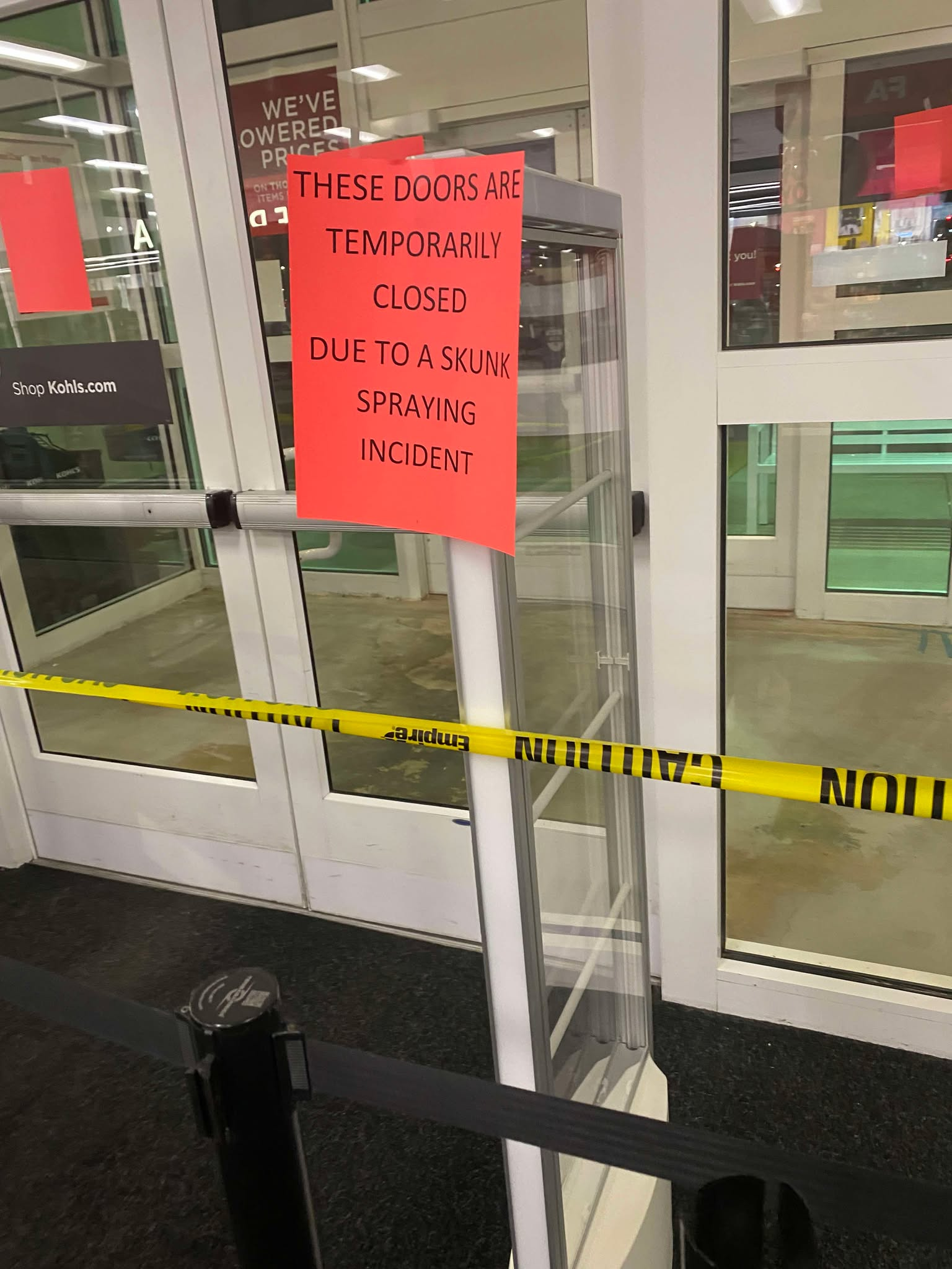 A glimpse of the chaos at Kohls in Alton, IL tonight
