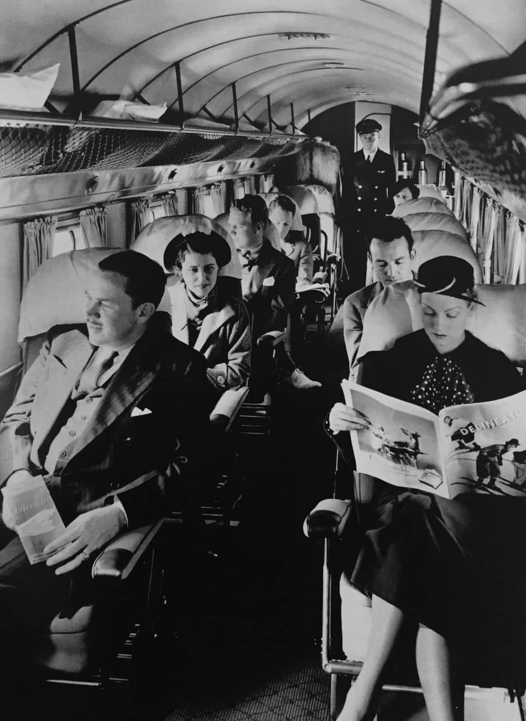 A Glimpse into 1935: Eastern Airlines Passengers and the Challenges of Early Air Travel