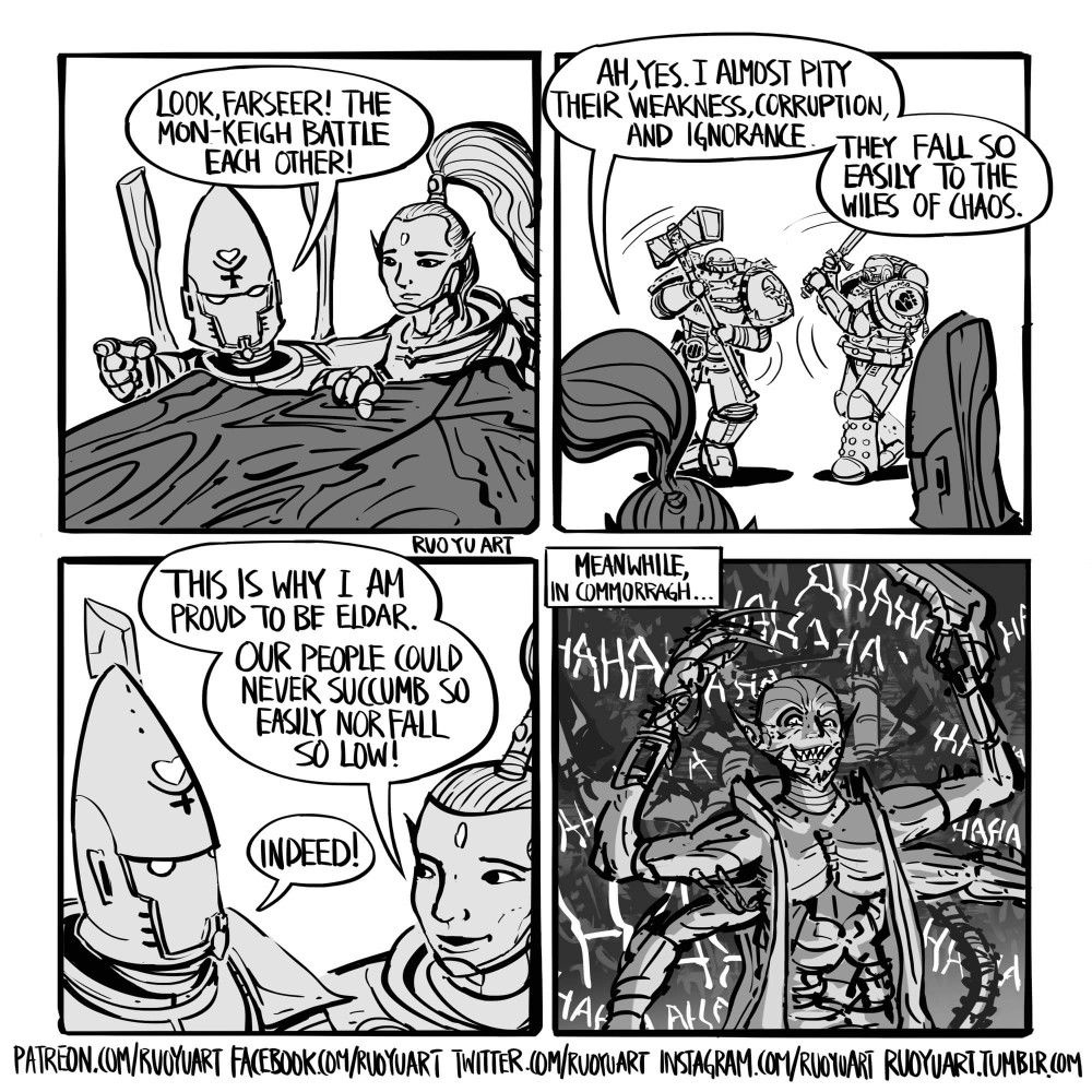 Dive into the World of Aeldari and Drukhari: Warhammer 40k Comics & Memes