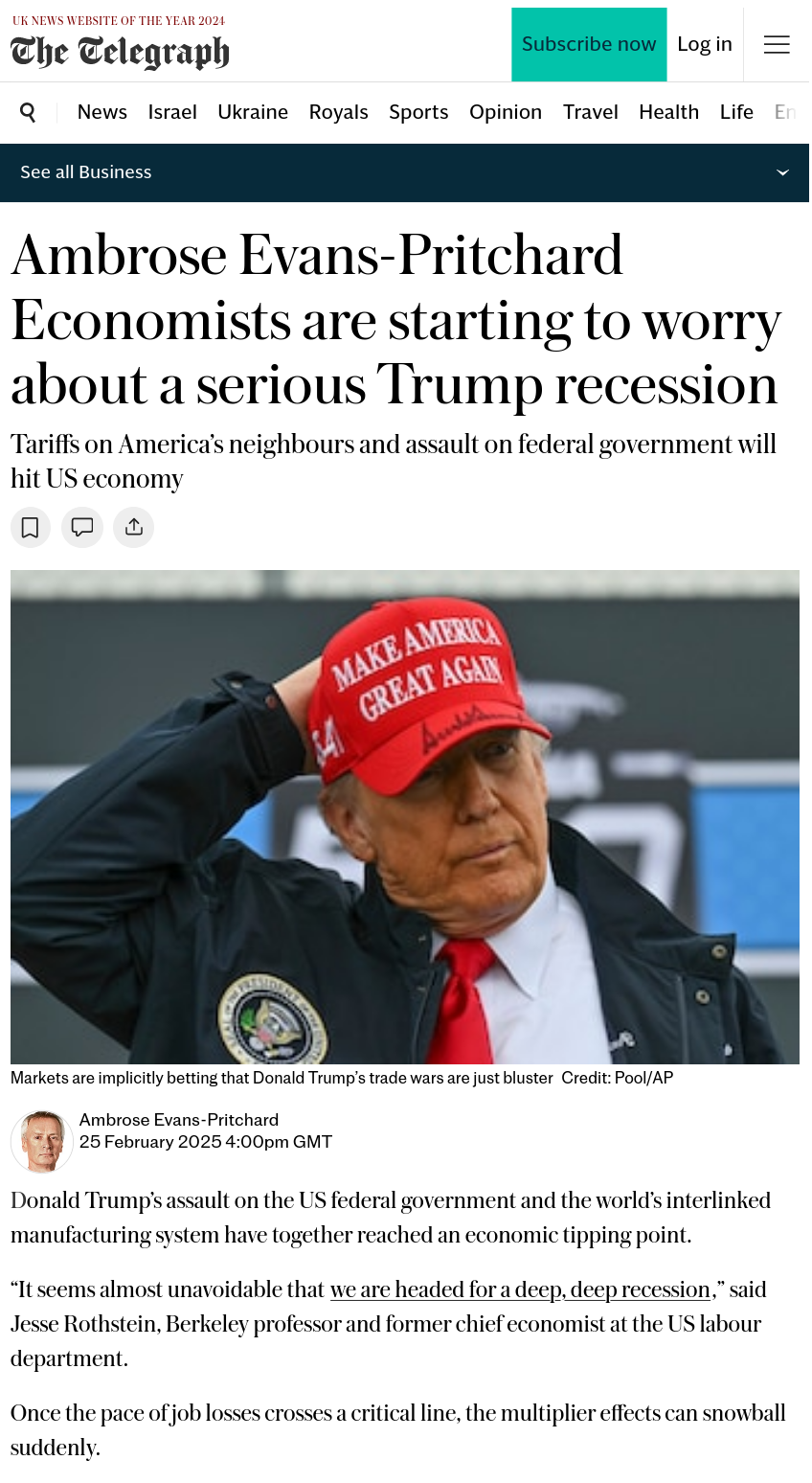 The Trump recession might just break records