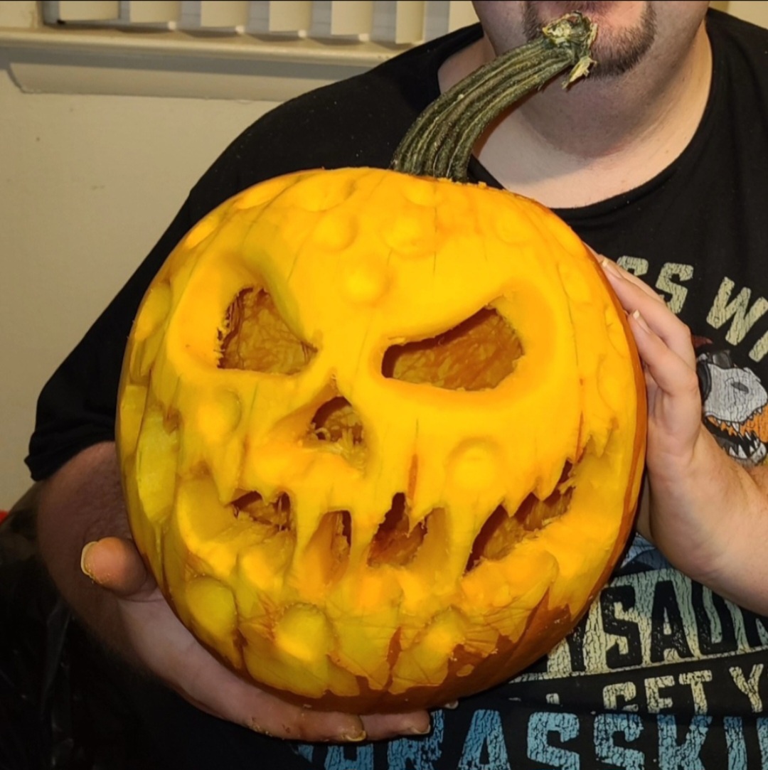 Introducing the Cheese O'lantern - a cheesy Halloween delight!