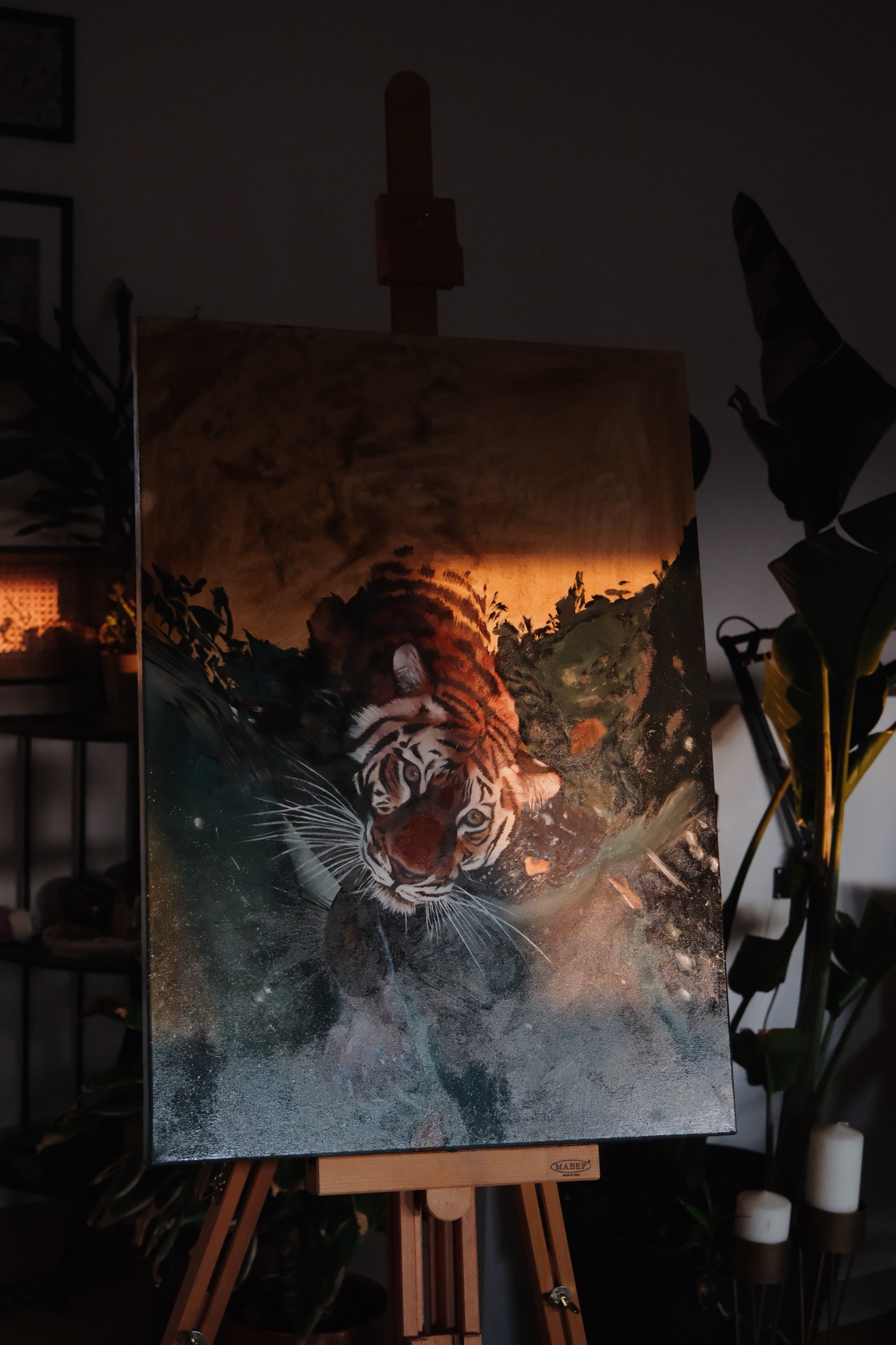 Here's the latest version of the iconic tiger painting.