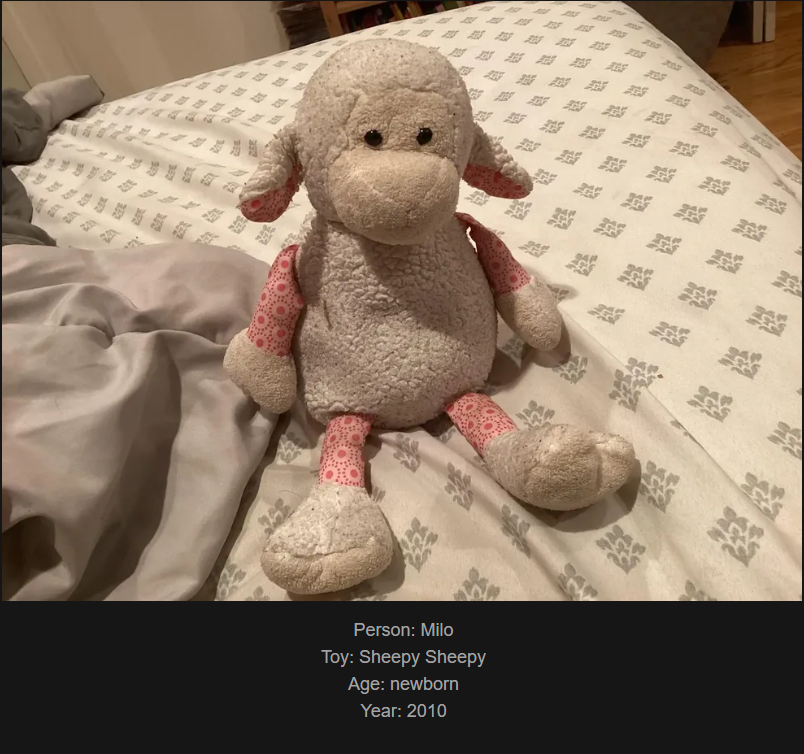 Celebrating 1,000 posts! Day 847 - Join me at ww.saidtheskinhorse.com, where we cherish our childhood toys. Meet Sheepy Sheepy, our latest addition!