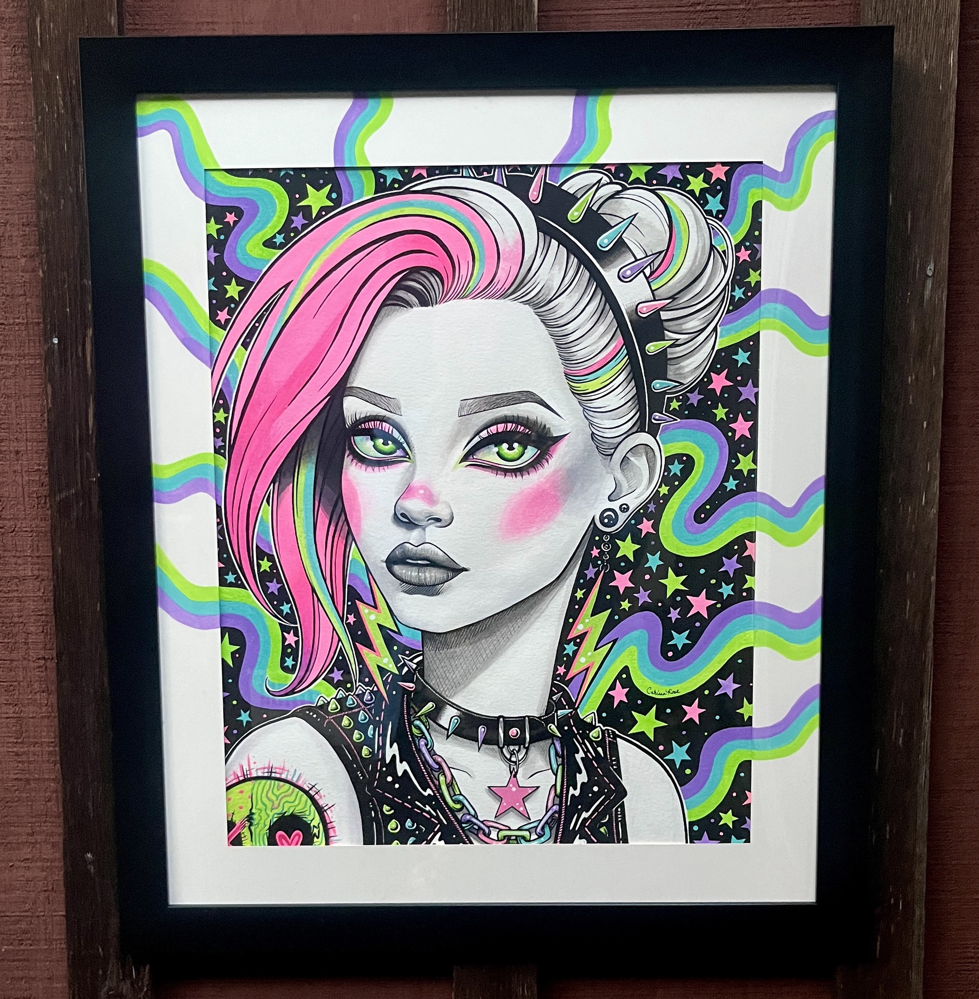 Sharing a Still Photo of My Latest Painting: Watercolors, Gouache, and Ink Pens
