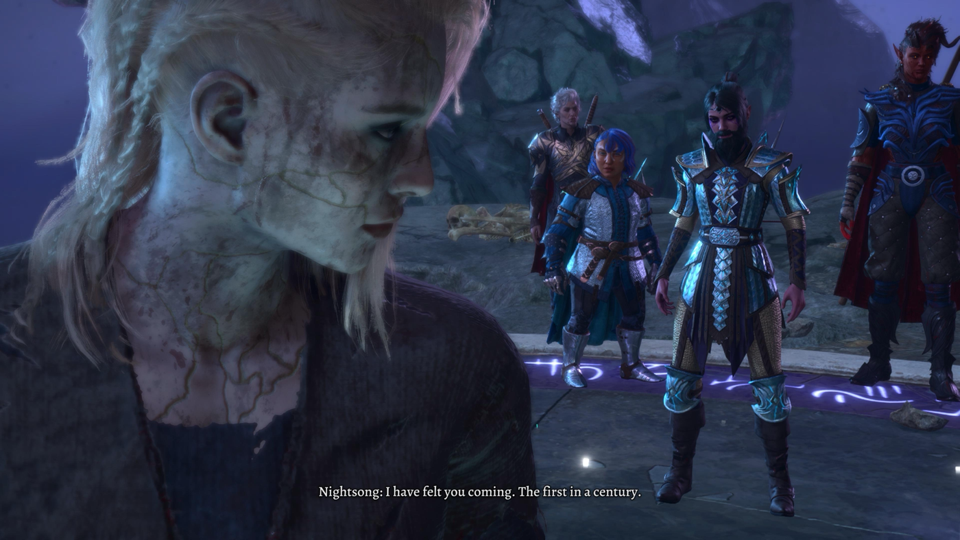 Giving Shadowheart a beard made the Nightsong cutscene way more entertaining!
