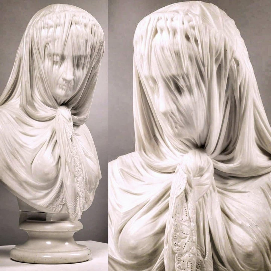 Exploring 'The Veiled Woman': A Masterpiece by Giovanni Battista from 1869