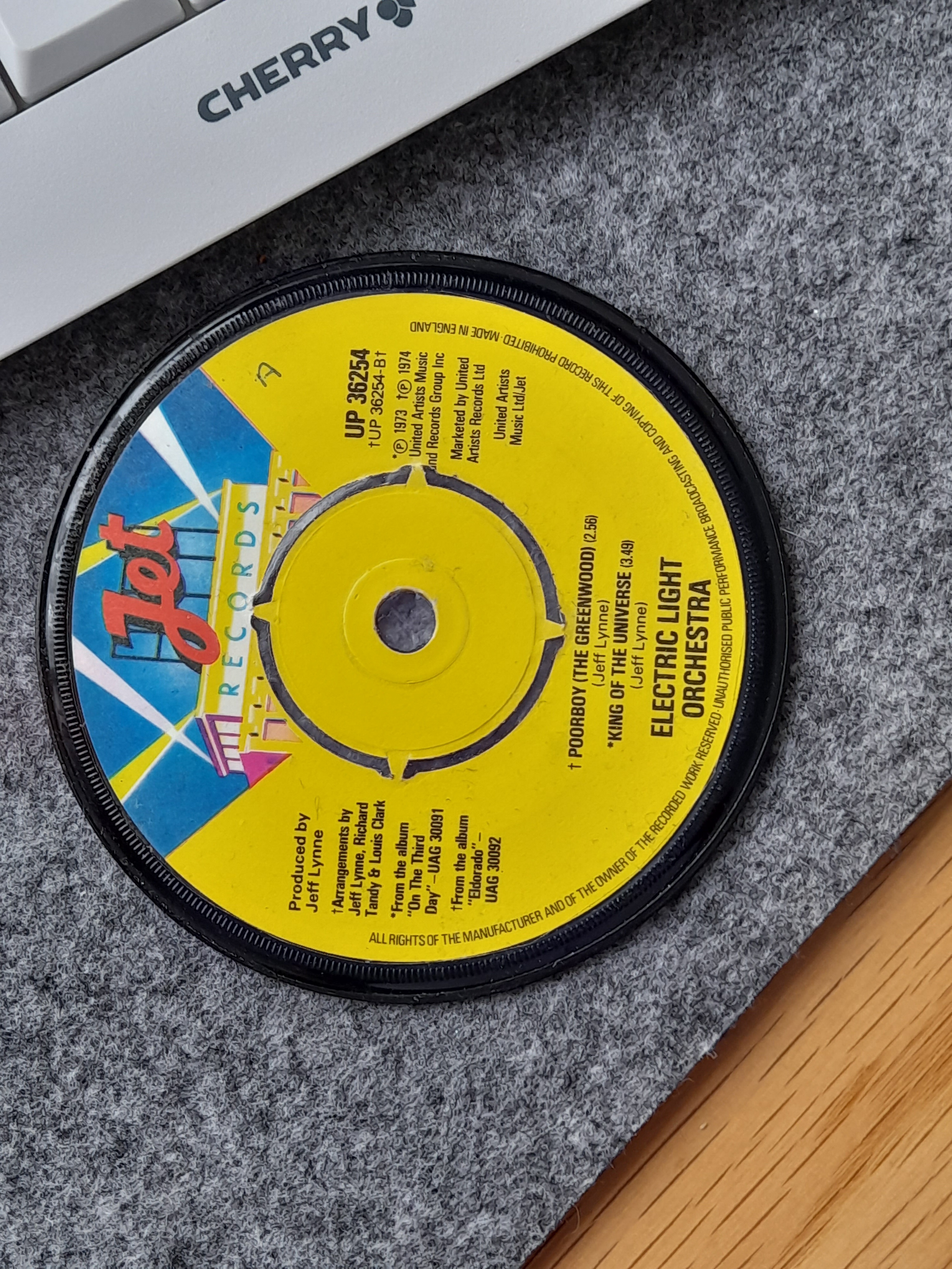 Crafting a Coaster from a Vinyl Disc