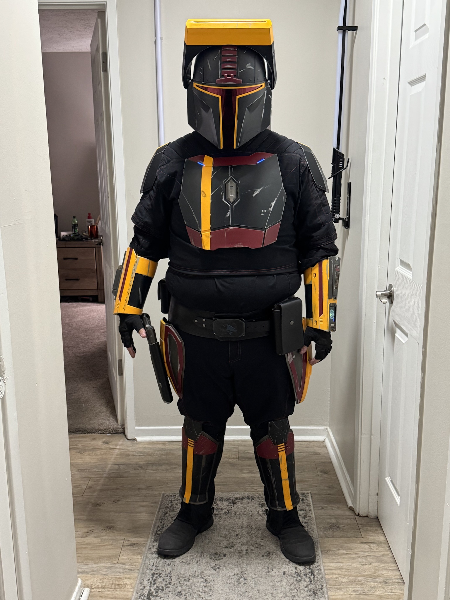 Progress update on my custom Mandalorian costume!