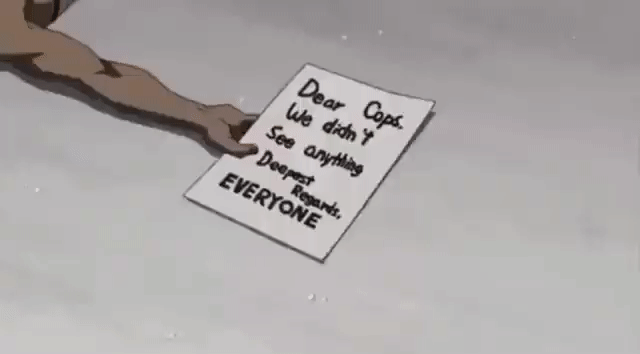 An open letter to the police...