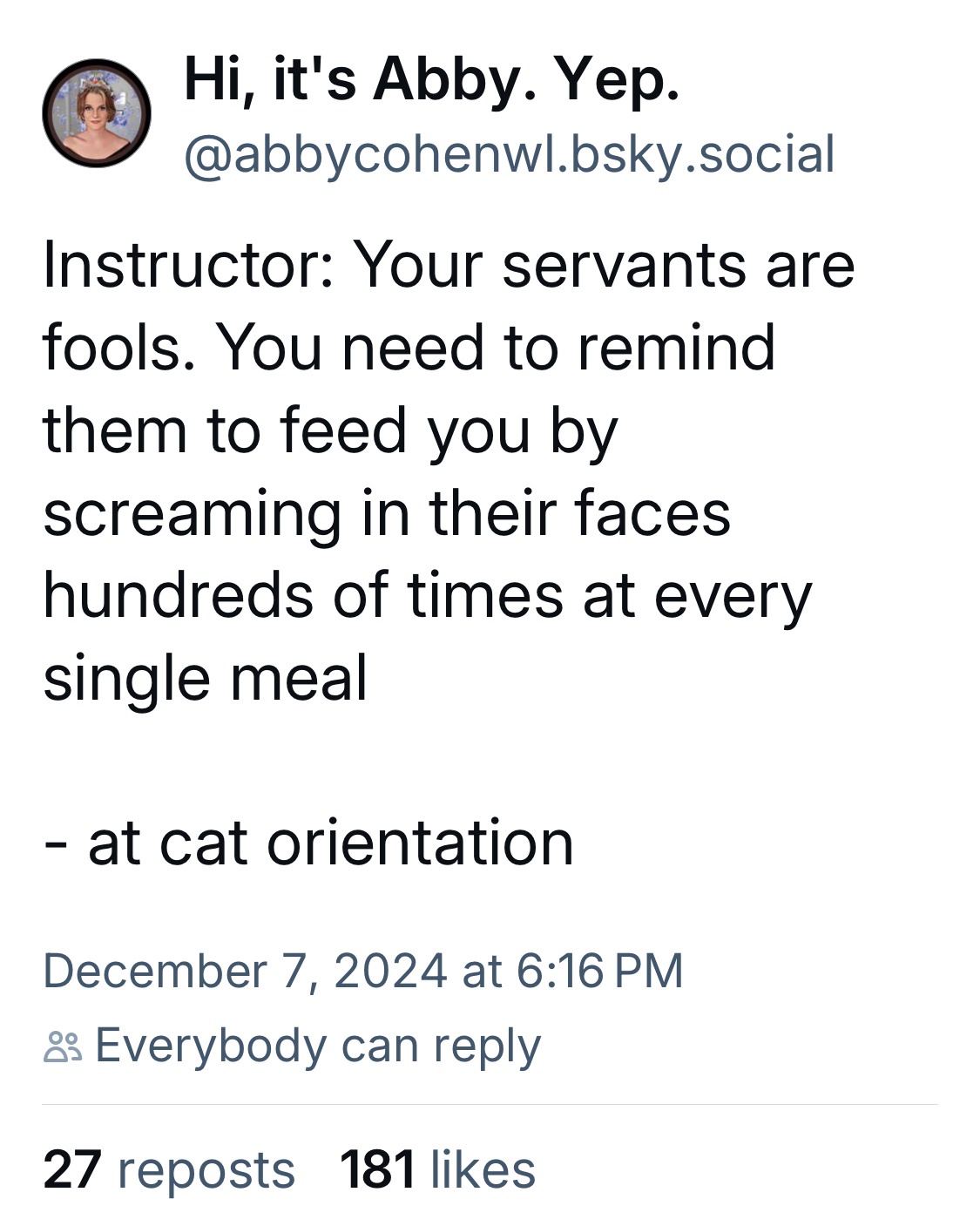 To All My Server Friends: Yes, There Are Cats Out There!