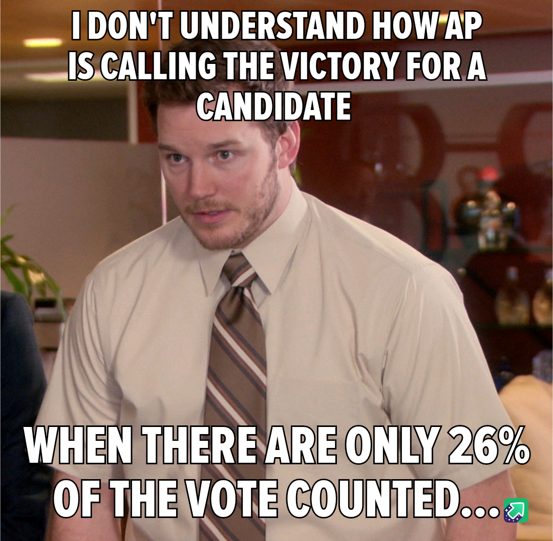 AP making the big call on the electoral college winner!