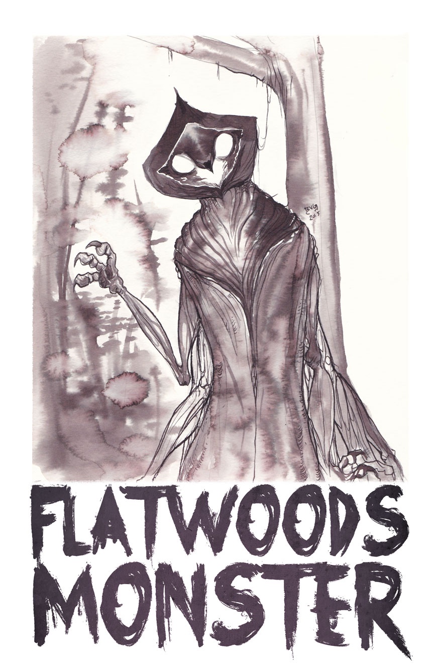 Check out my evolving fanart of the Flatwoods Monster through the years