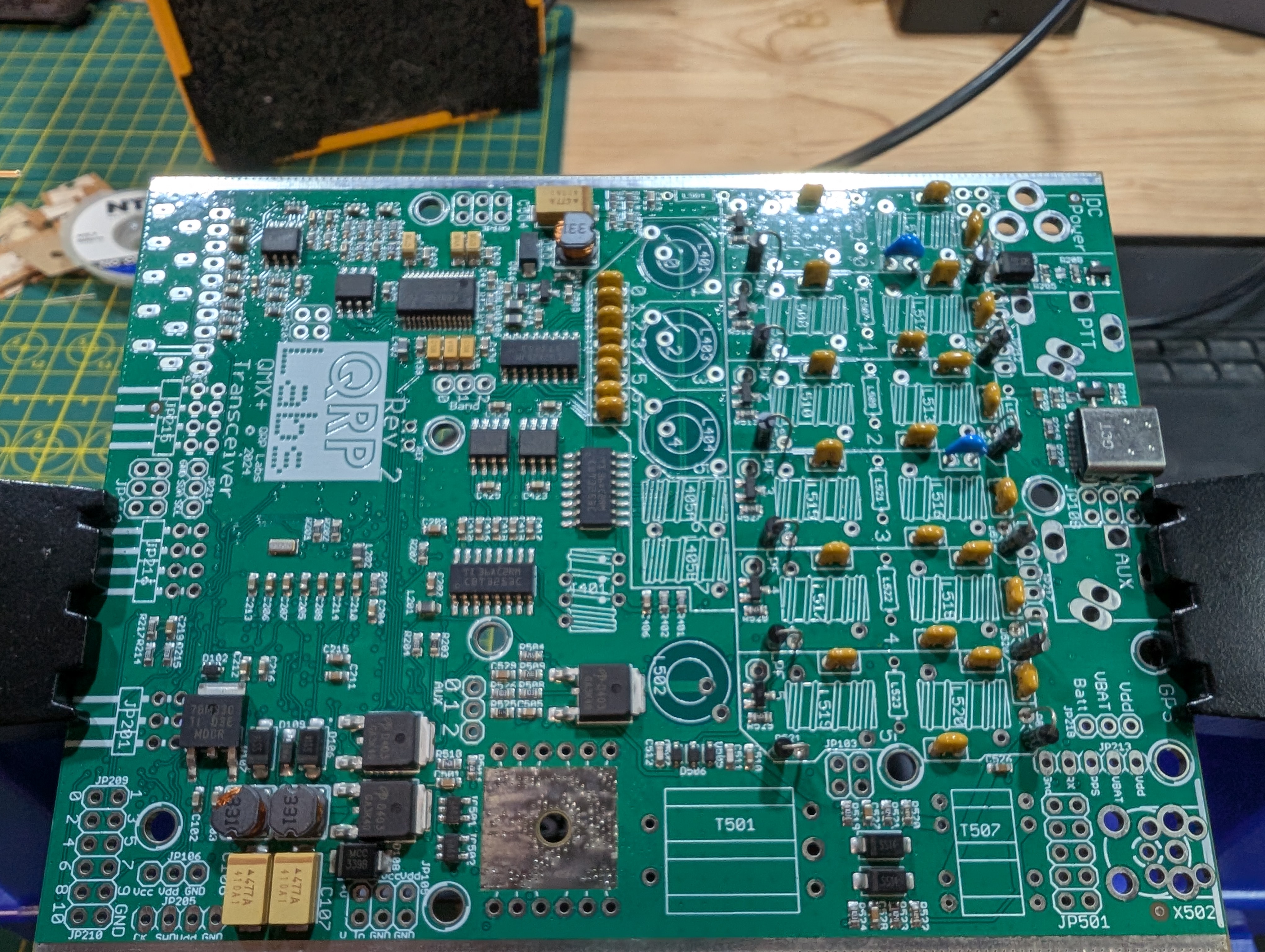 Building the QRP Labs QMX+ step by step