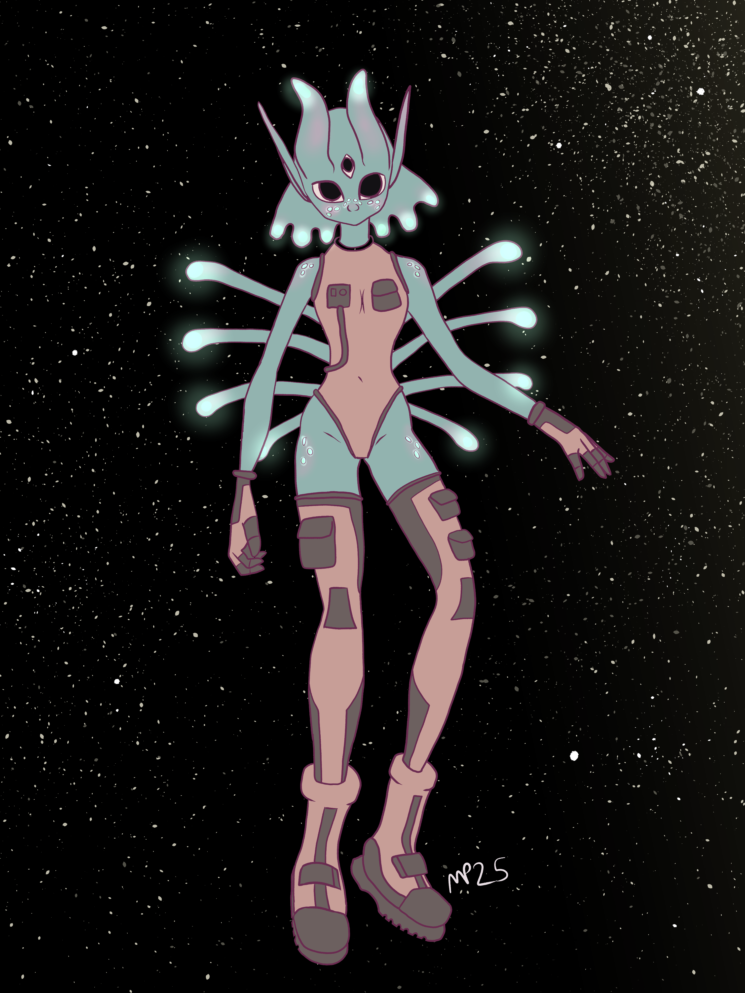 My Artistic Take on an Alien Girl