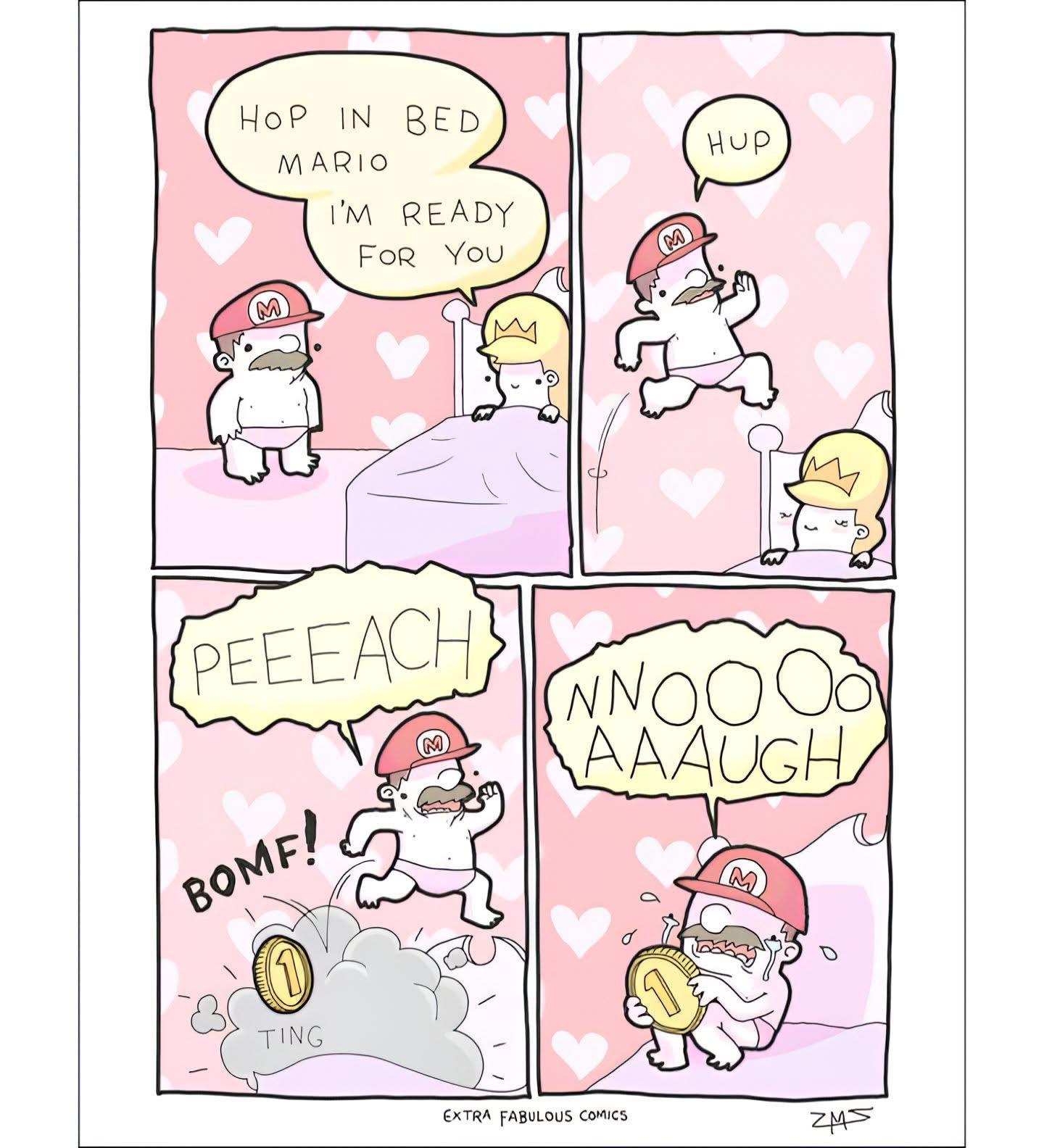 Mario's lightning-fast reflexes in action!