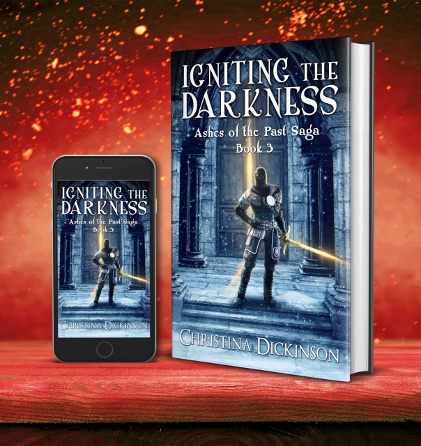 Exciting news! My wife's fifth book, *Igniting the Darkness*, is finally here, wrapping up the thrilling Ashes of the Past trilogy!