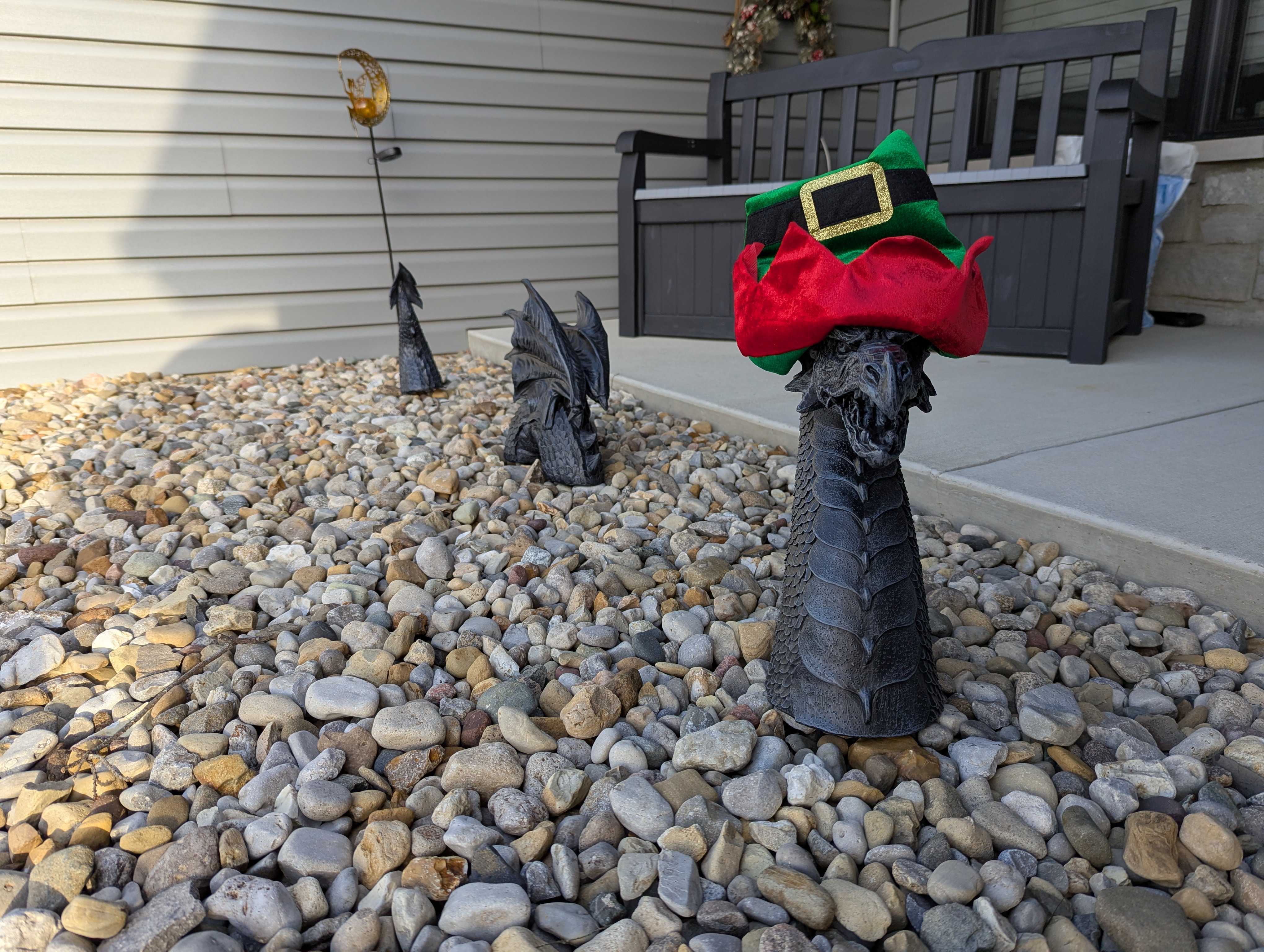 Our dragon is ready to celebrate the season!