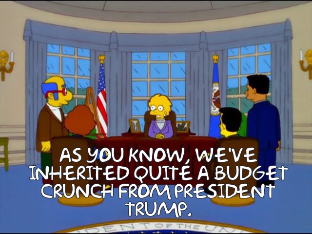 A Glimmer of Hope: The Simpsons predicted a future with a liberal female president after Trump. Stay strong!