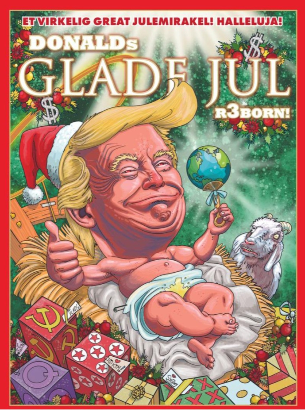 Discover the Cover of a Donald Duck Christmas Comic from Norway