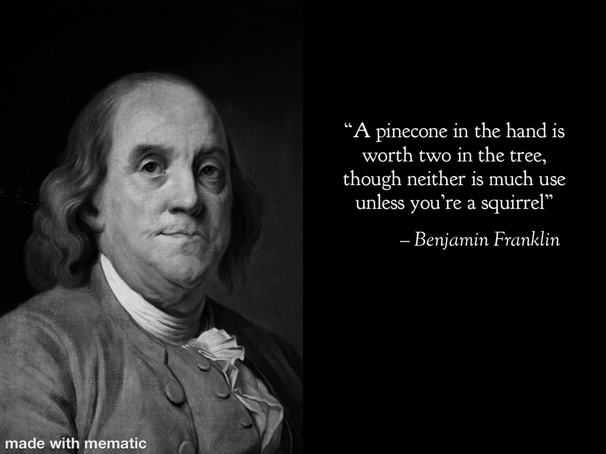 Ol' Ben knows exactly what's going on!