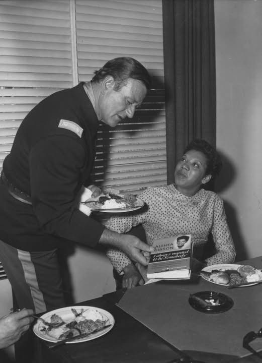 Celebrating World Book Day with Legends: John Wayne and Althea Gibson on Set