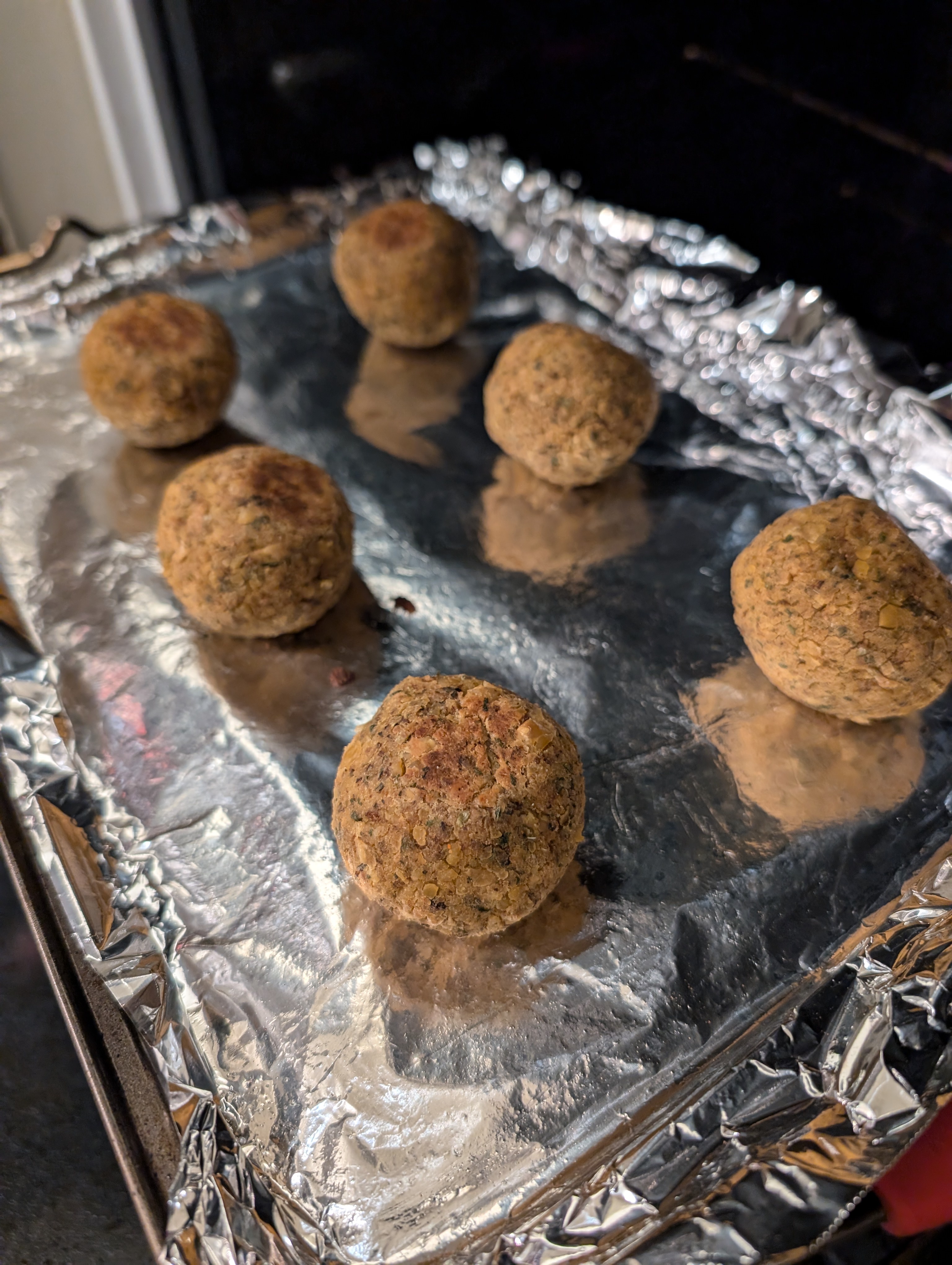 Chickpea Balls and a Side of Sad Spaghetti