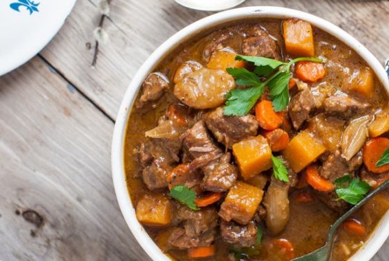 Hearty Beef Stew Loaded with Root Vegetables
