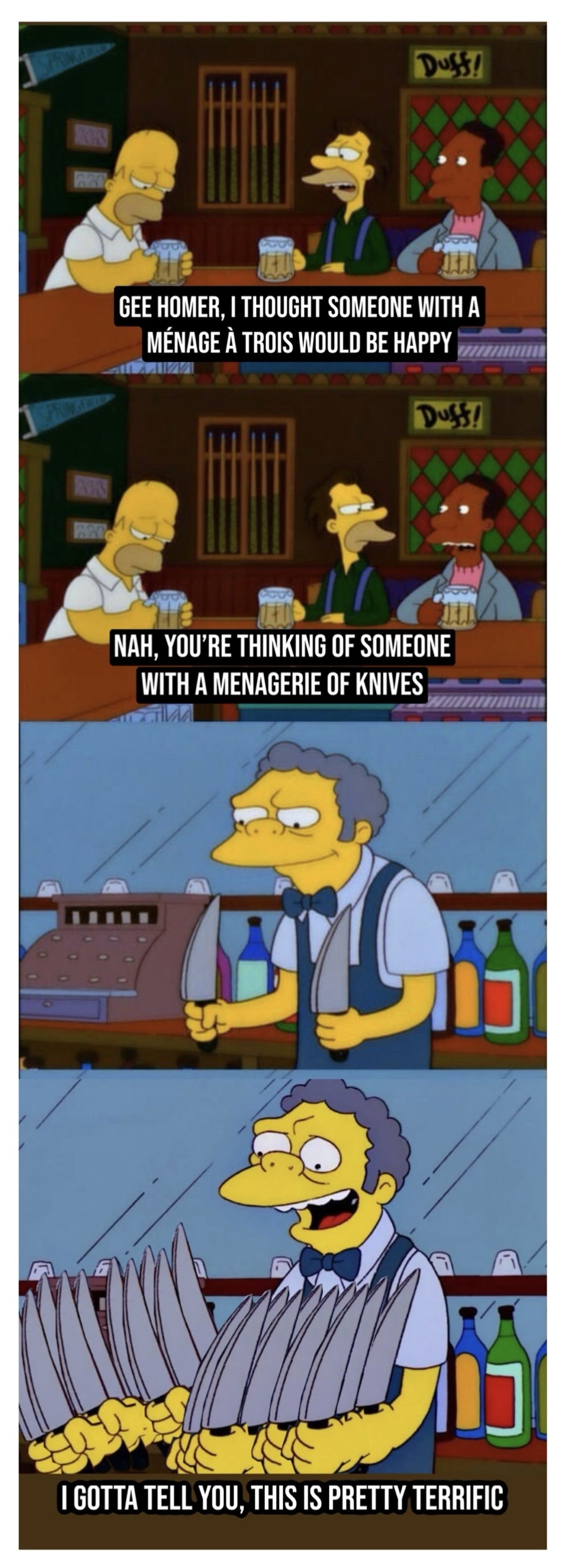 It Must Be a Knife... and It's Serious!
