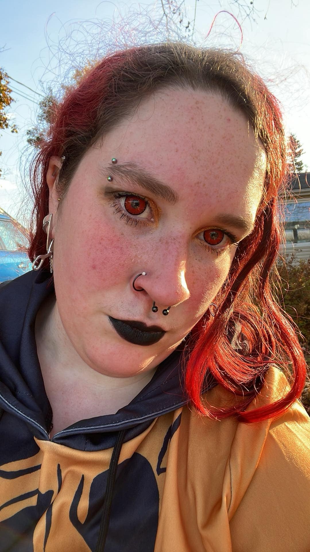 Festive Selfie: When Christmas Meets Halloween