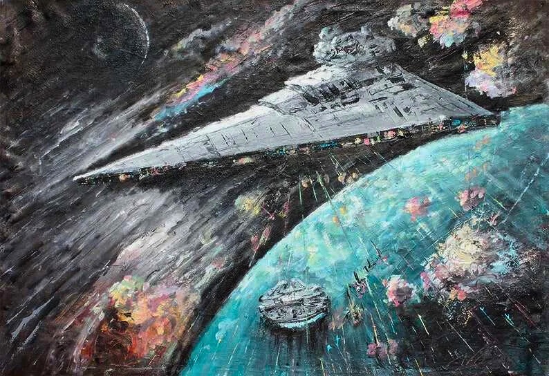 My Star Wars inspired painting creation