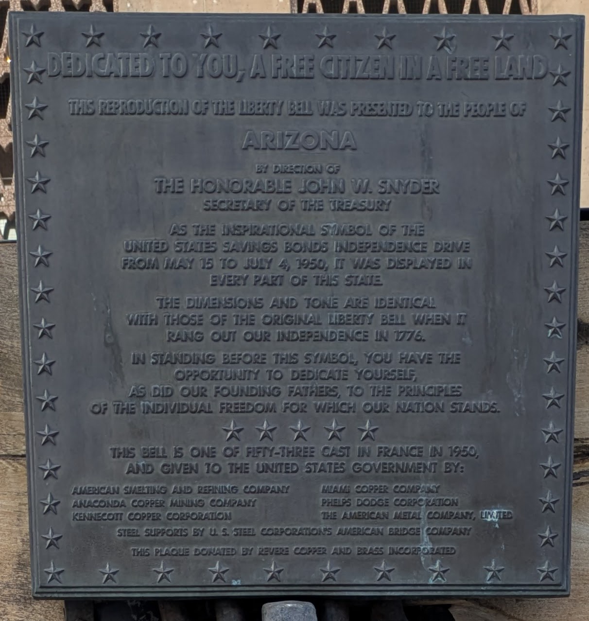 The Iconic Phoenix Liberty Bell Plaque