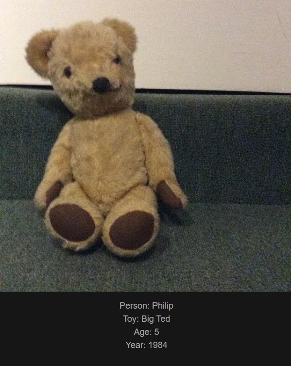 Day 792: Join Me on a Journey to My Website Celebrating Childhood Toys - Meet Big Ted, Our Newest Friend!