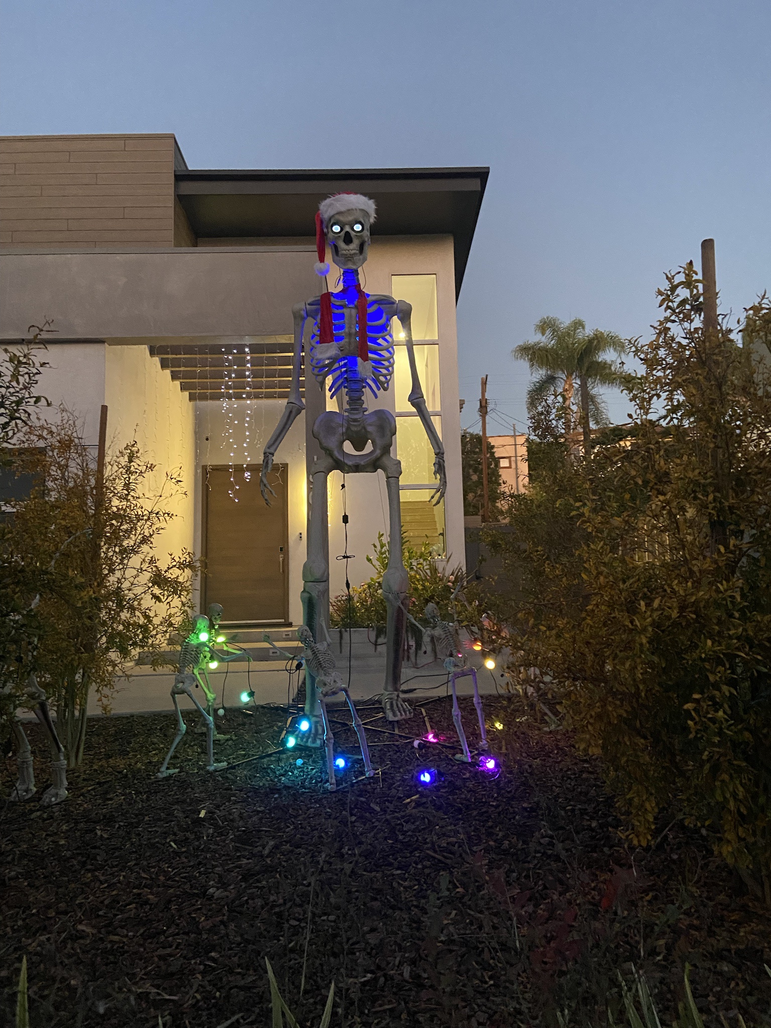 Our neighbor is bringing a whole new level of spookiness to the holidays!