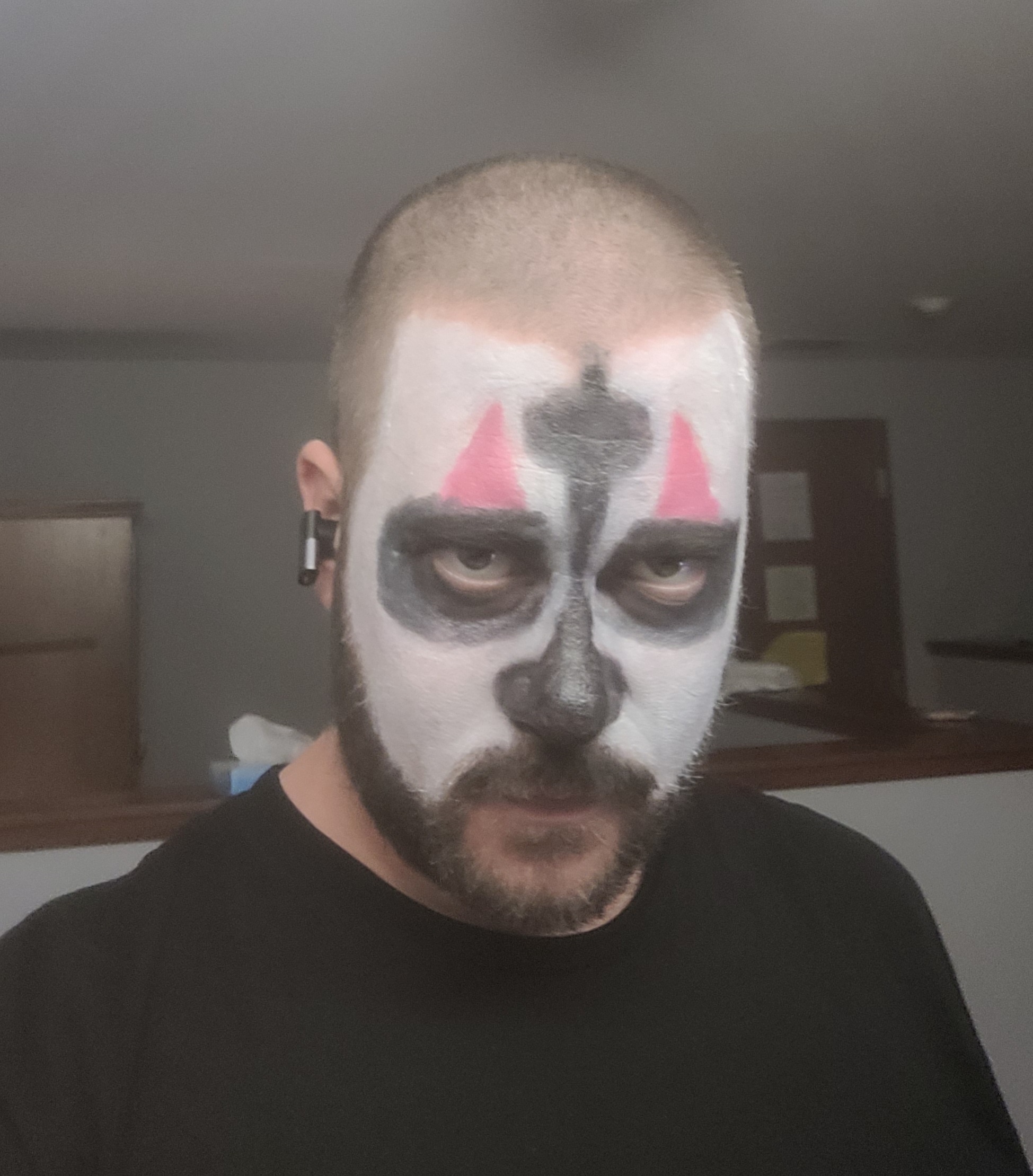 Oops! I Forgot to Paint My Chin Black...